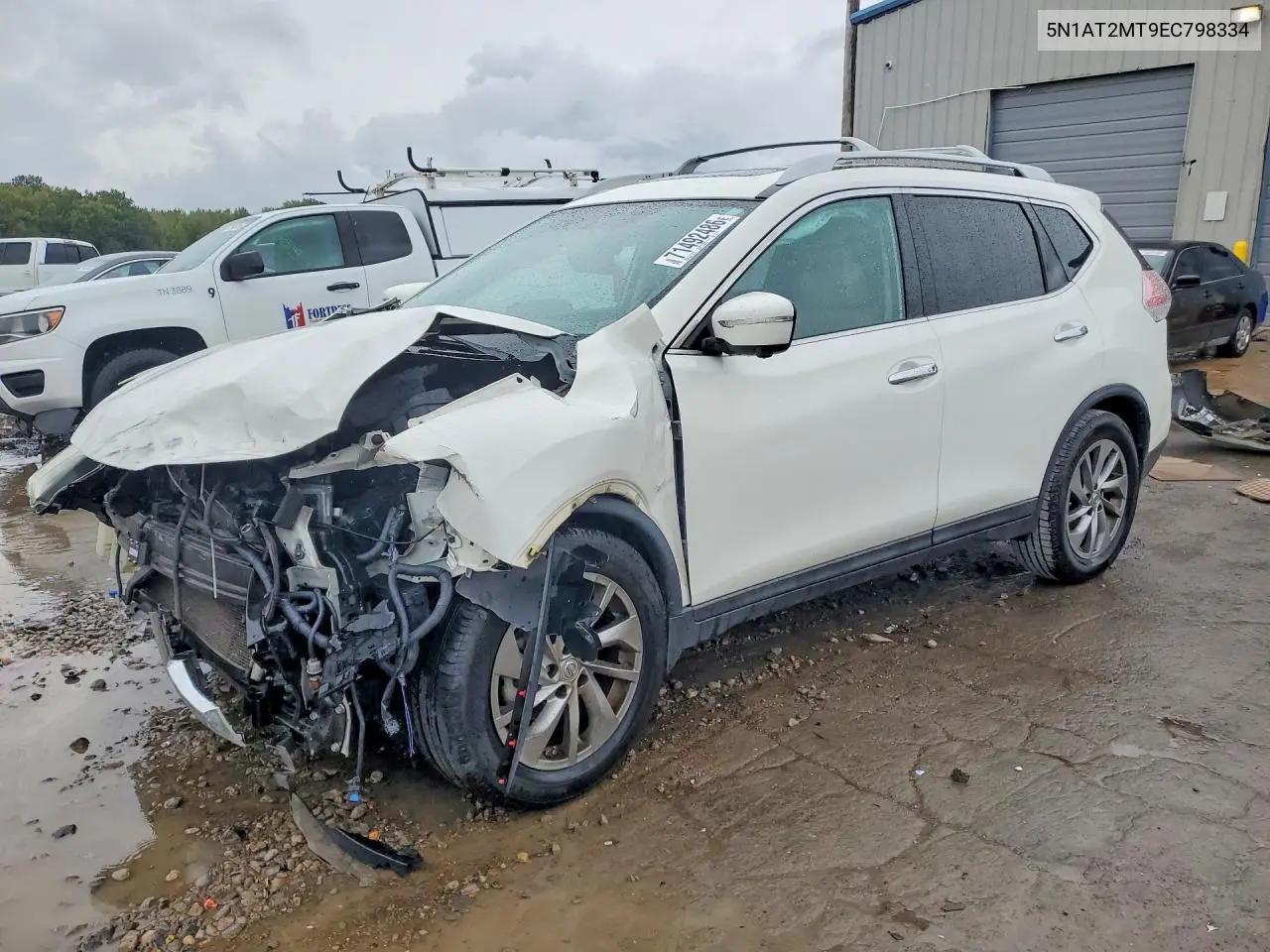 NISSAN ROGUE 2014, VIN 5N1AT2MT9EC798334