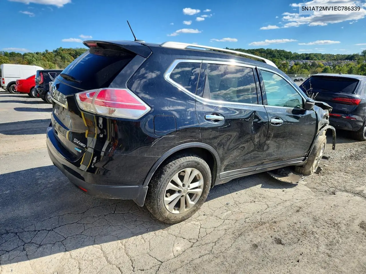 2014 NISSAN ROGUE VIN 5N1AT2MV1EC786339 — фото 3