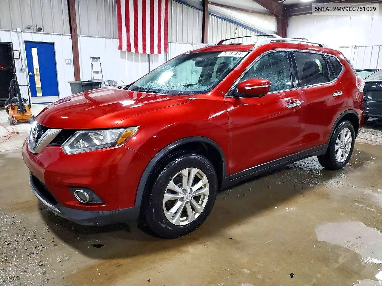 NISSAN ROGUE 2014, VIN 5N1AT2MV9EC751029