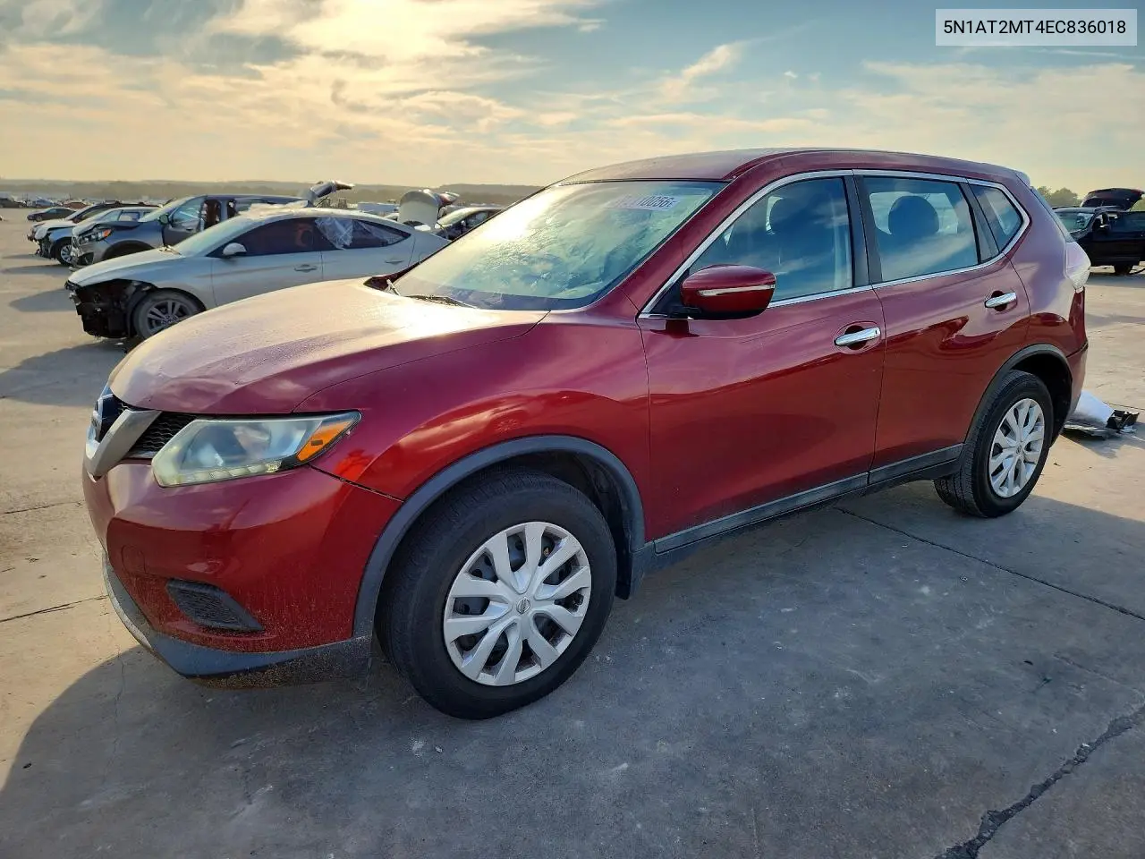 NISSAN ROGUE 2014, VIN 5N1AT2MT4EC836018