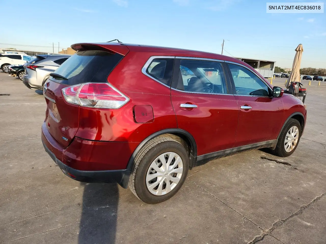 2014 NISSAN ROGUE VIN 5N1AT2MT4EC836018 — фото 3