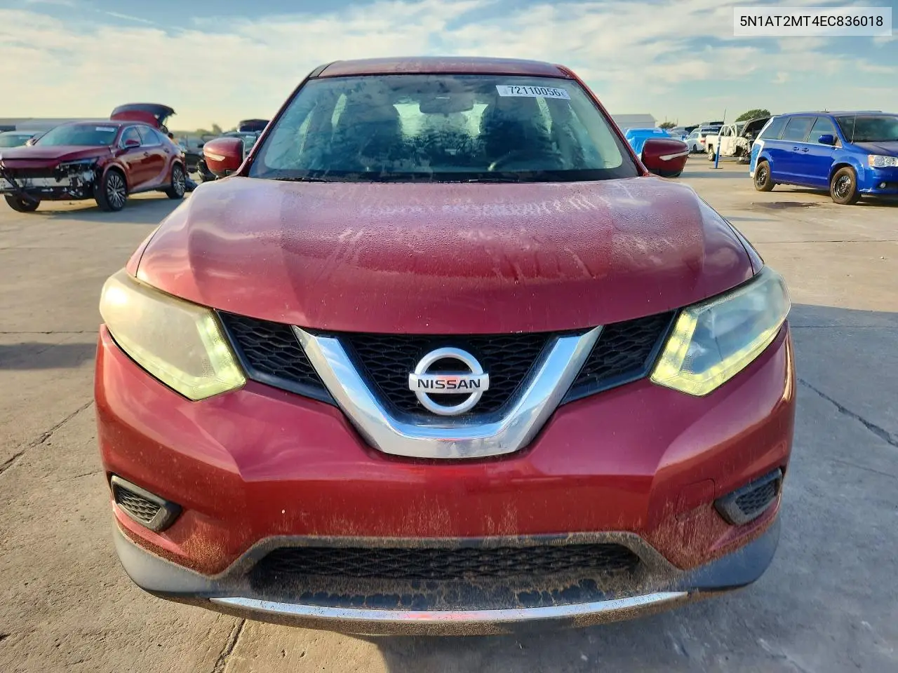 2014 NISSAN ROGUE VIN 5N1AT2MT4EC836018 — фото 5