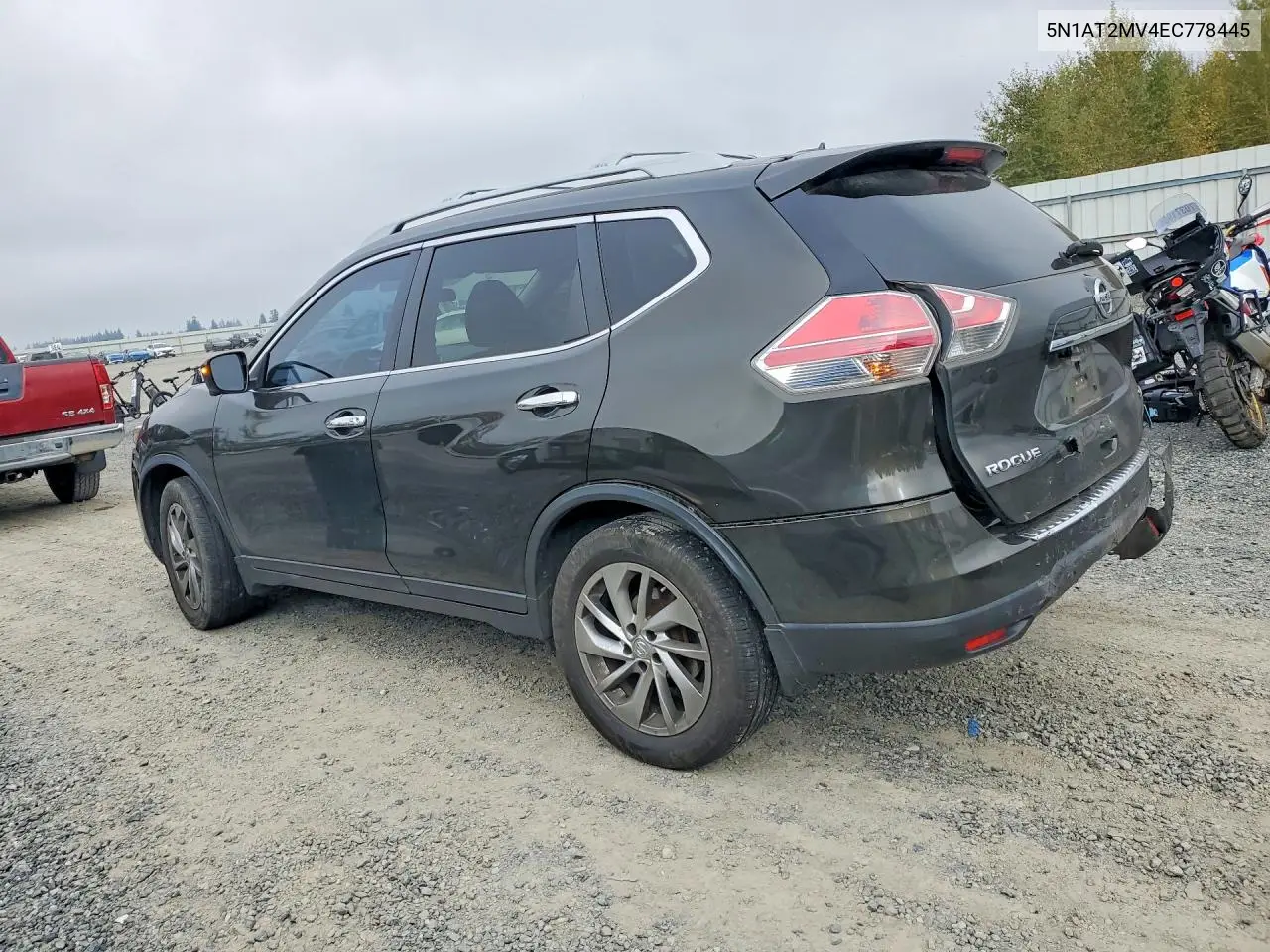 2014 NISSAN ROGUE VIN 5N1AT2MV4EC778445 — фото 2