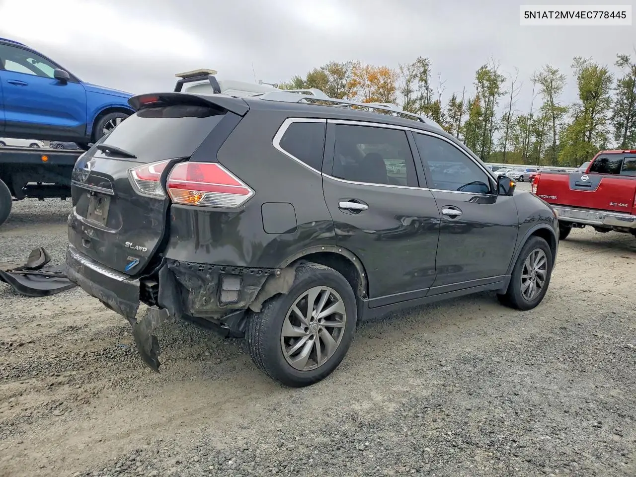 2014 NISSAN ROGUE VIN 5N1AT2MV4EC778445 — фото 3