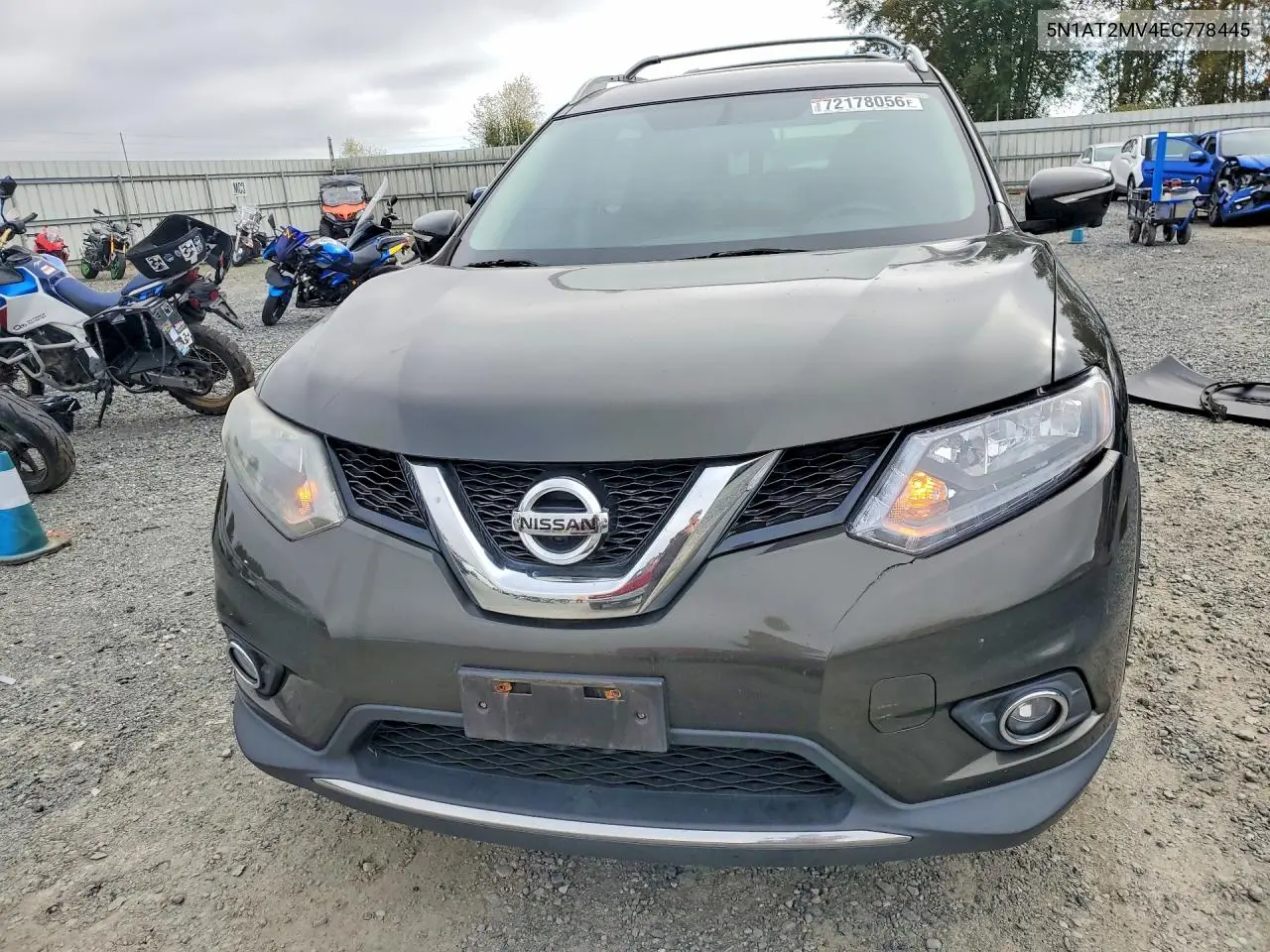 2014 NISSAN ROGUE VIN 5N1AT2MV4EC778445 — фото 5