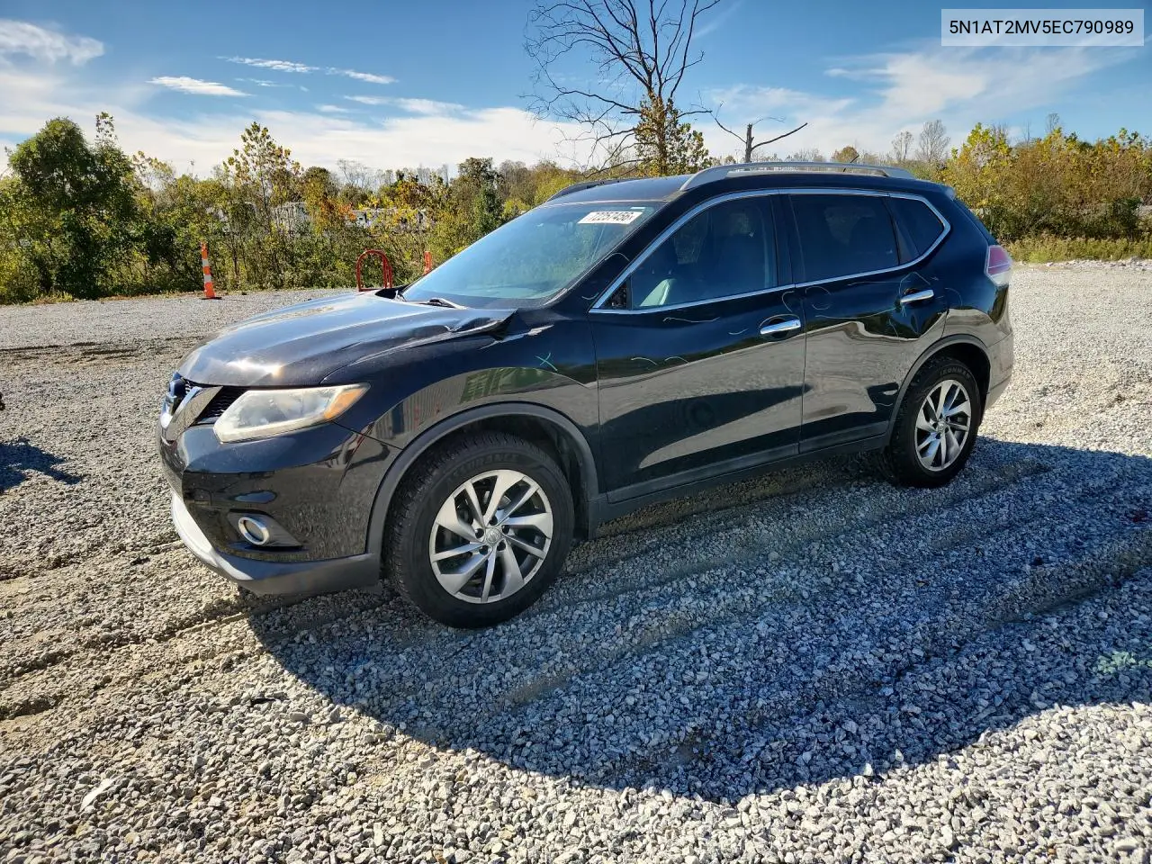 NISSAN ROGUE 2014, VIN 5N1AT2MV5EC790989