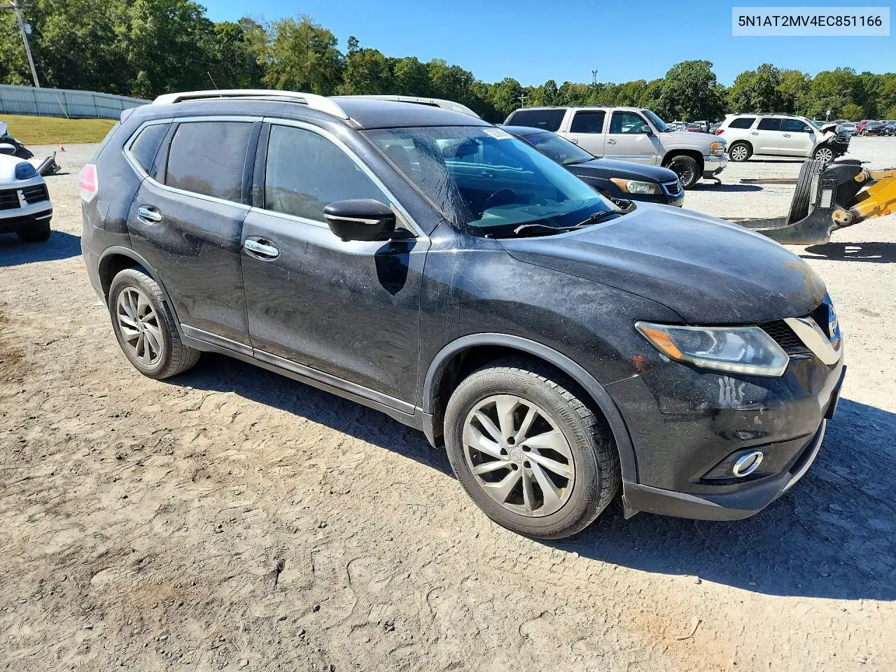 2014 NISSAN ROGUE VIN 5N1AT2MV4EC851166 — фото 4