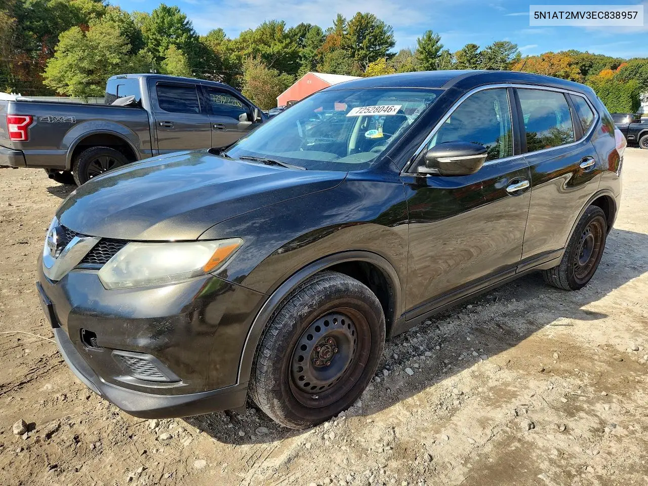 NISSAN ROGUE 2014, VIN 5N1AT2MV3EC838957