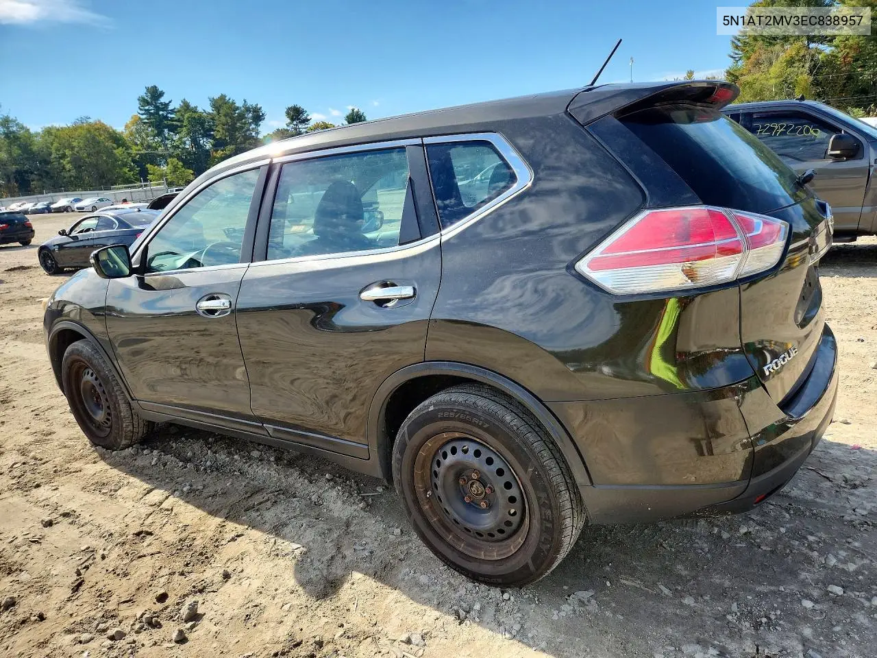 2014 NISSAN ROGUE VIN 5N1AT2MV3EC838957 — фото 2