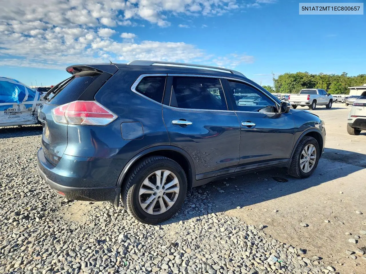 2014 NISSAN ROGUE VIN 5N1AT2MT1EC800657 — фото 3