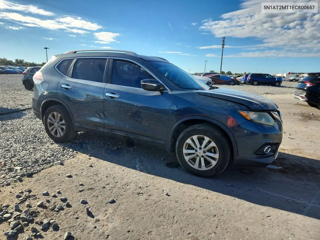 2014 NISSAN ROGUE VIN 5N1AT2MT1EC800657 — фото 4