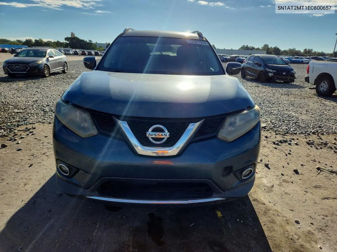 2014 NISSAN ROGUE VIN 5N1AT2MT1EC800657 — фото 5