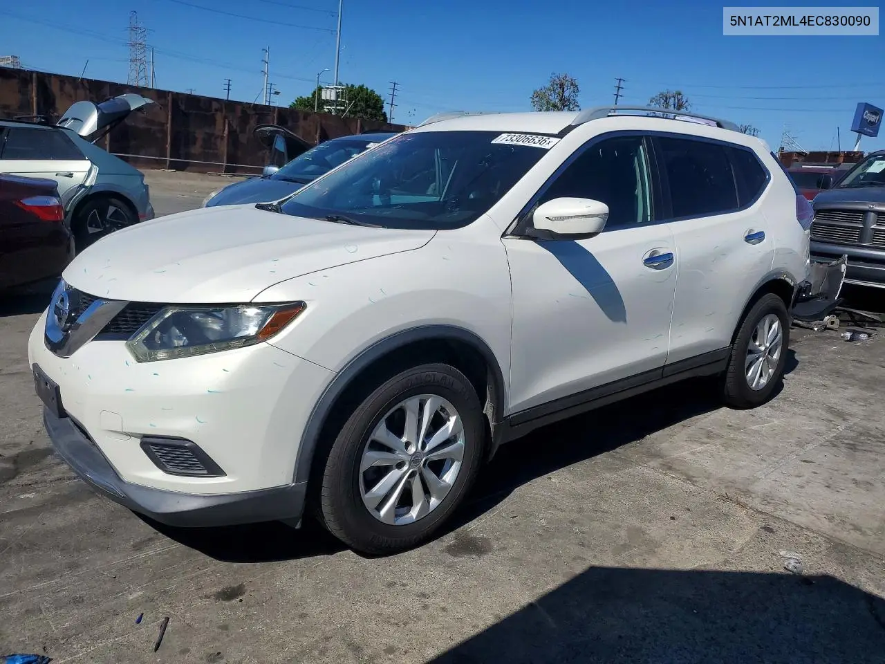 NISSAN ROGUE 2014, VIN 5N1AT2ML4EC830090