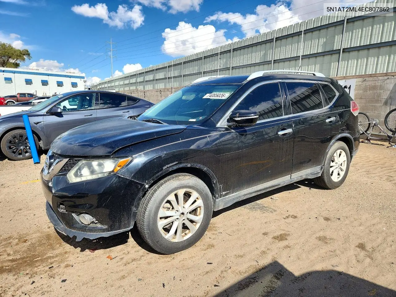 NISSAN ROGUE 2014, VIN 5N1AT2ML4EC807862