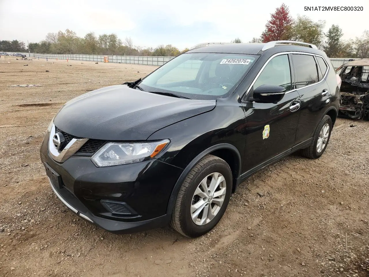 NISSAN ROGUE 2014, VIN 5N1AT2MV8EC800320
