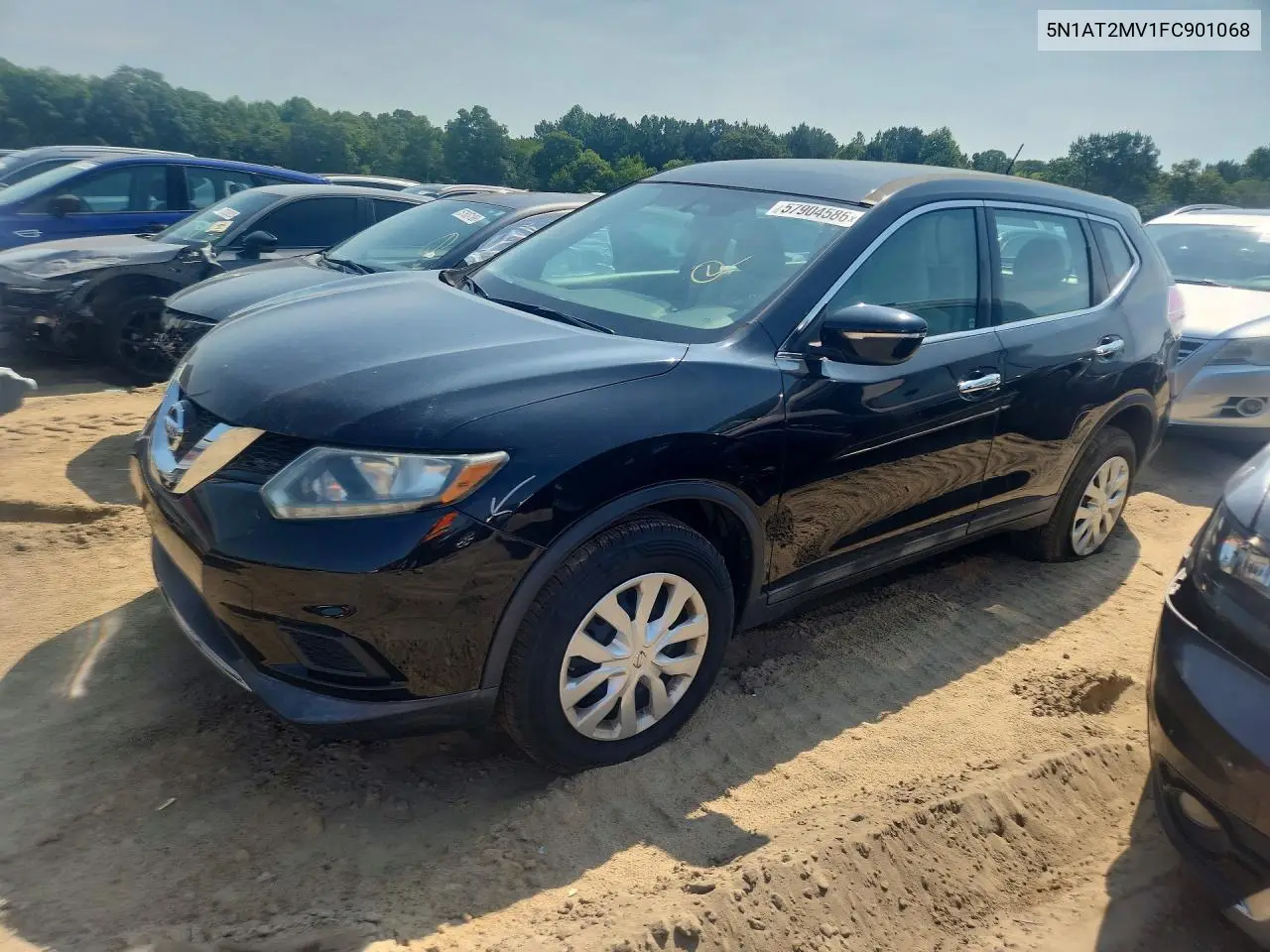 NISSAN ROGUE 2015, VIN 5N1AT2MV1FC901068