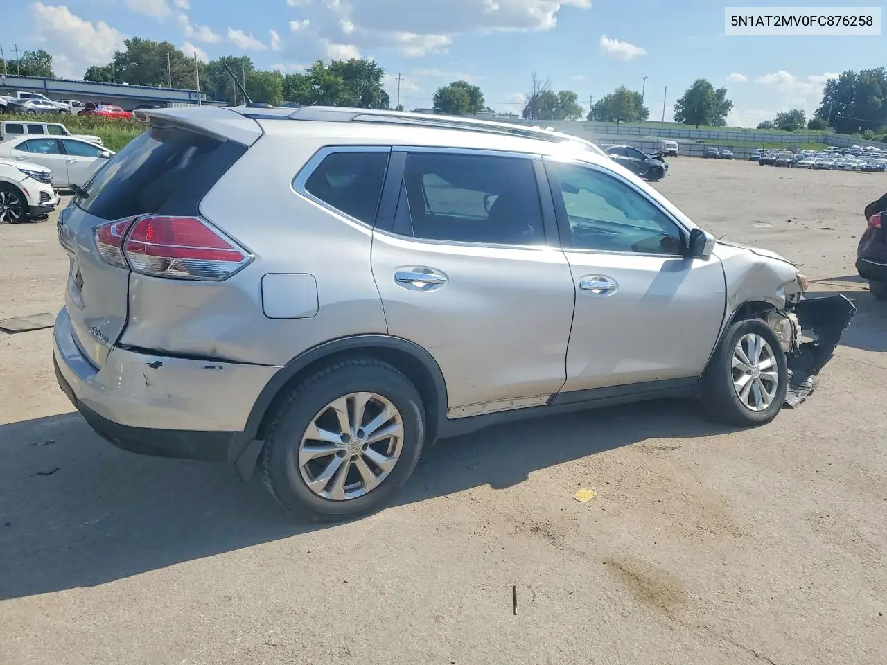 2015 NISSAN ROGUE VIN 5N1AT2MV0FC876258 — фото 3