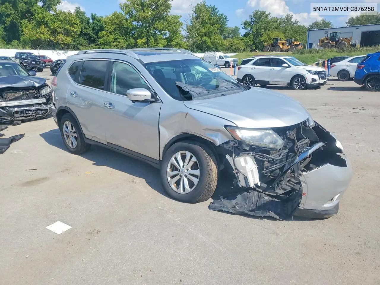 2015 NISSAN ROGUE VIN 5N1AT2MV0FC876258 — фото 4