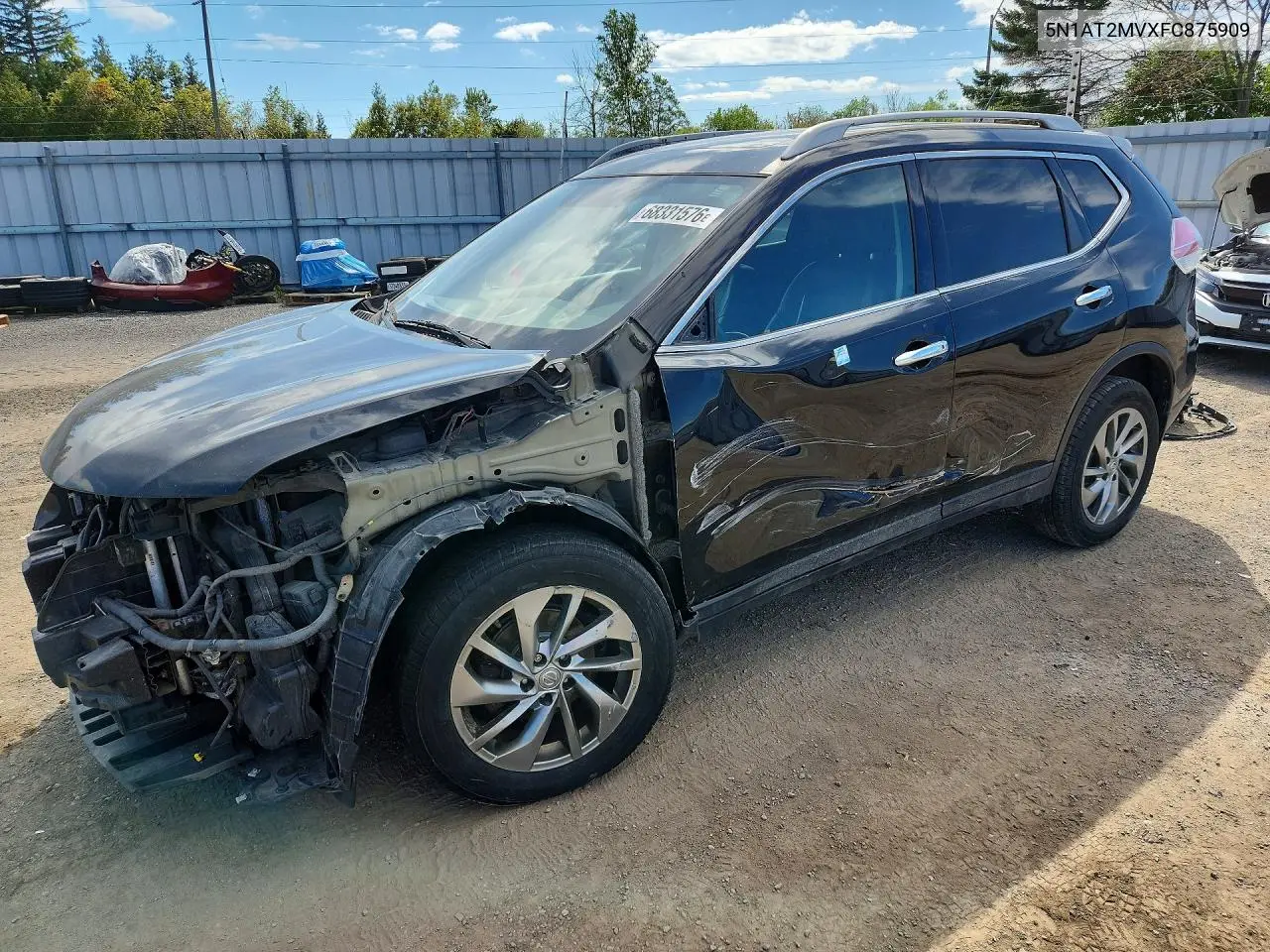 NISSAN ROGUE 2015, VIN 5N1AT2MVXFC875909