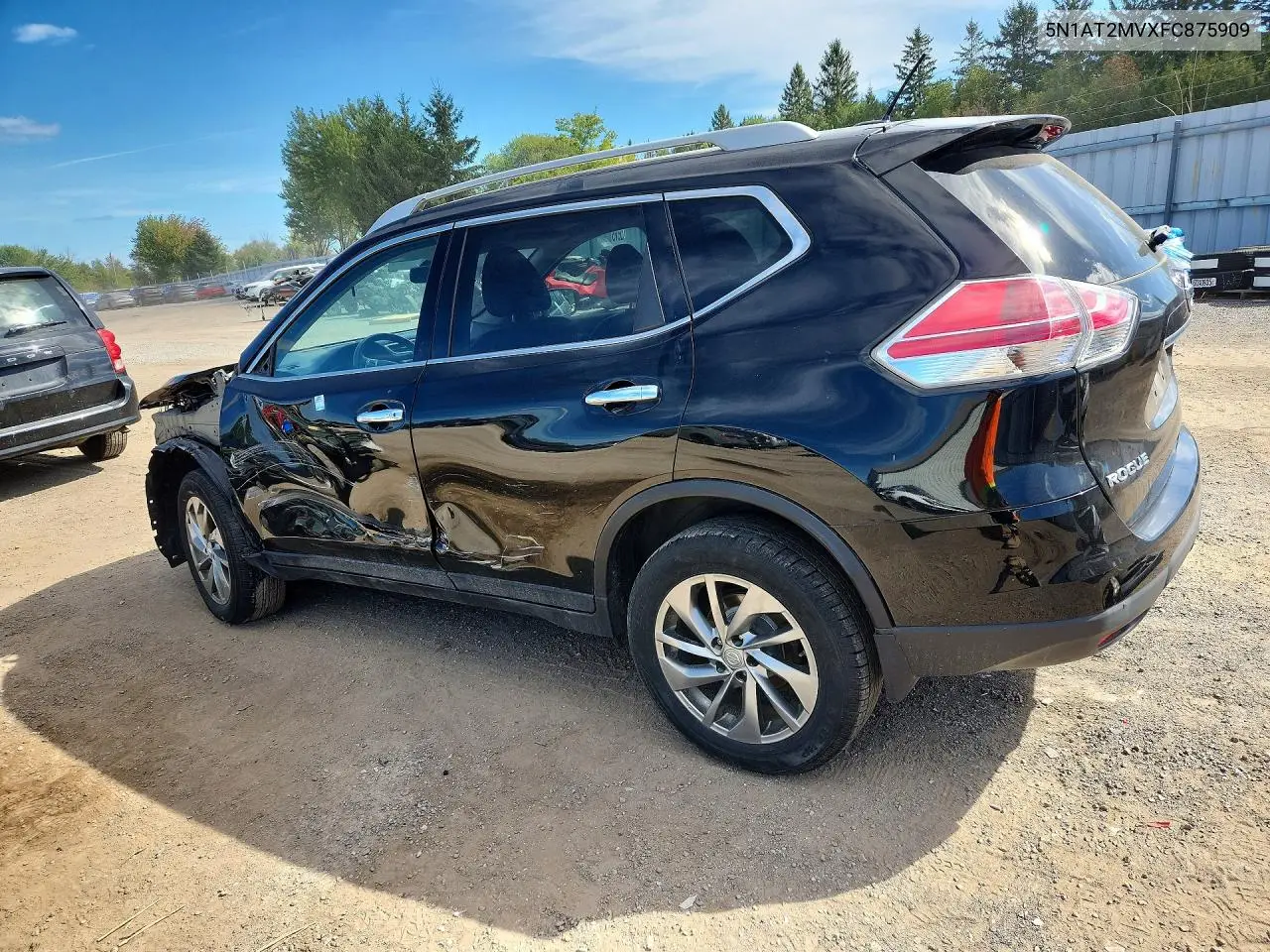 2015 NISSAN ROGUE VIN 5N1AT2MVXFC875909 — фото 2