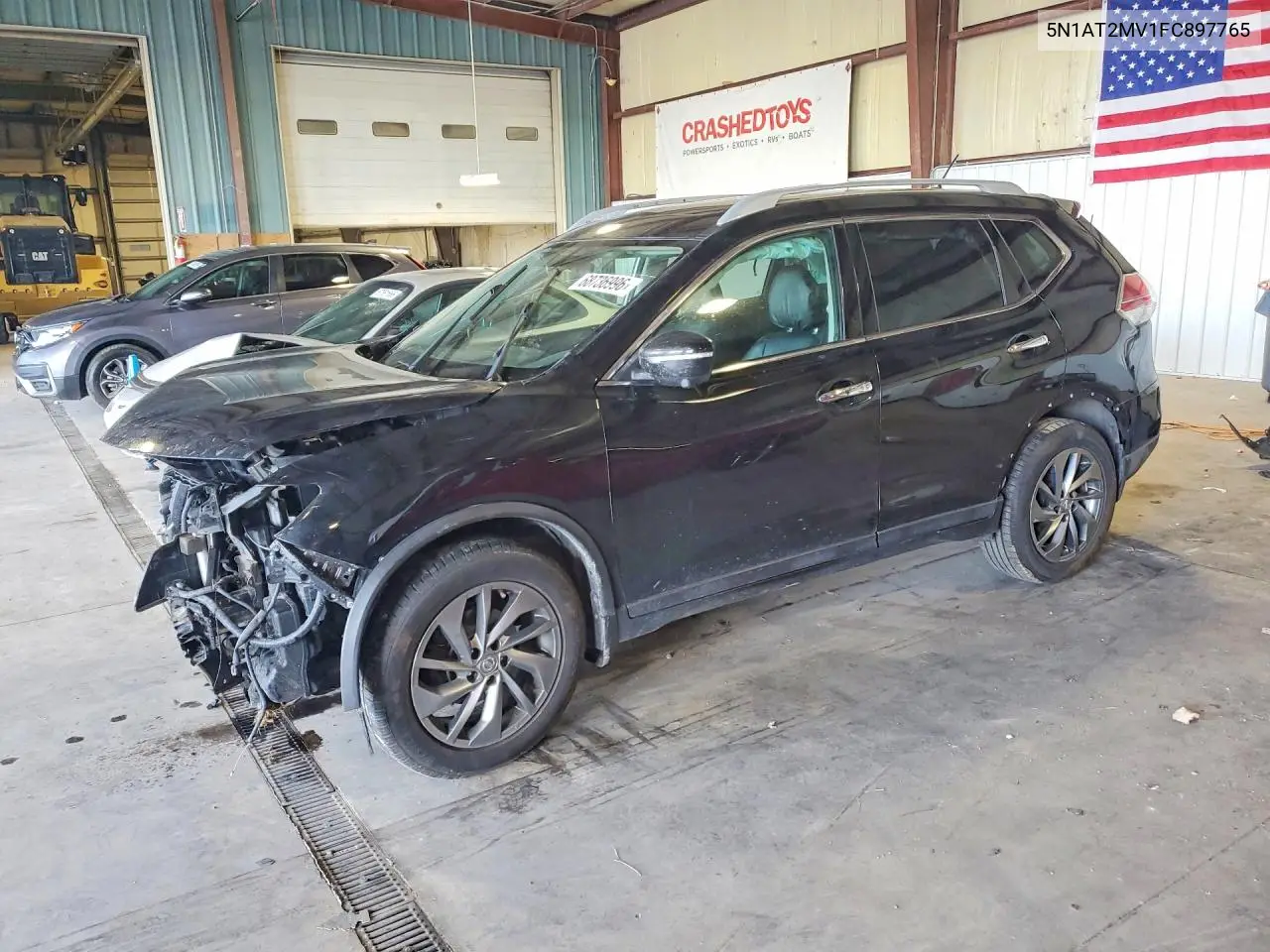 NISSAN ROGUE 2015, VIN 5N1AT2MV1FC897765