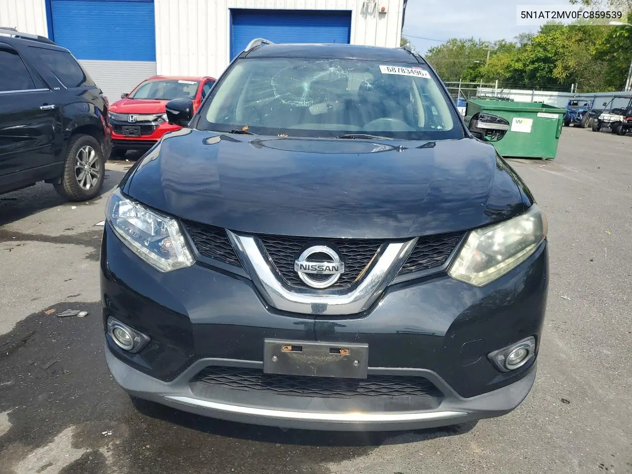 2015 NISSAN ROGUE VIN 5N1AT2MV0FC859539 — фото 5