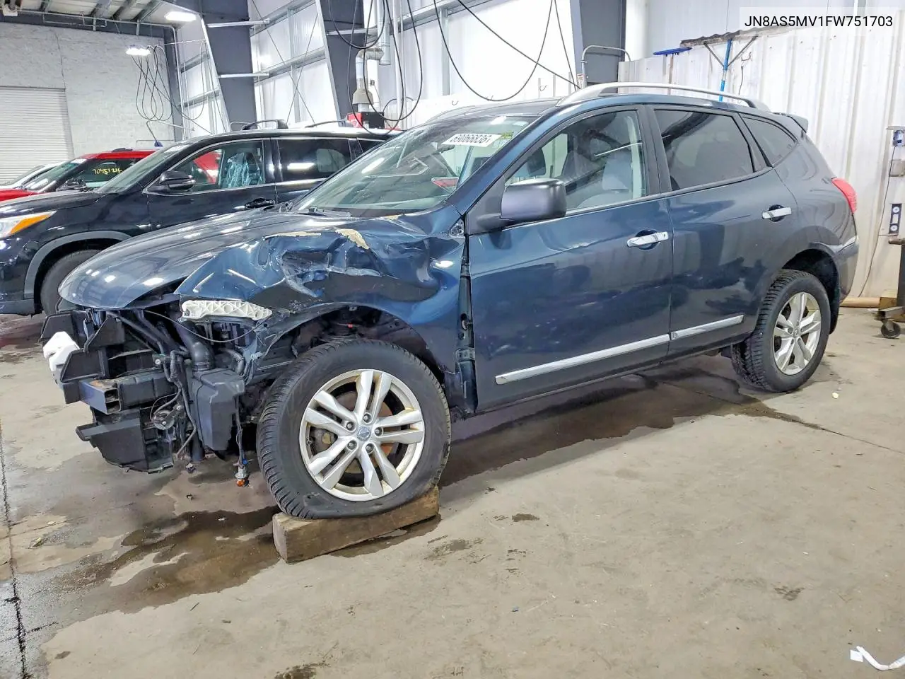 NISSAN ROGUE 2015, VIN JN8AS5MV1FW751703