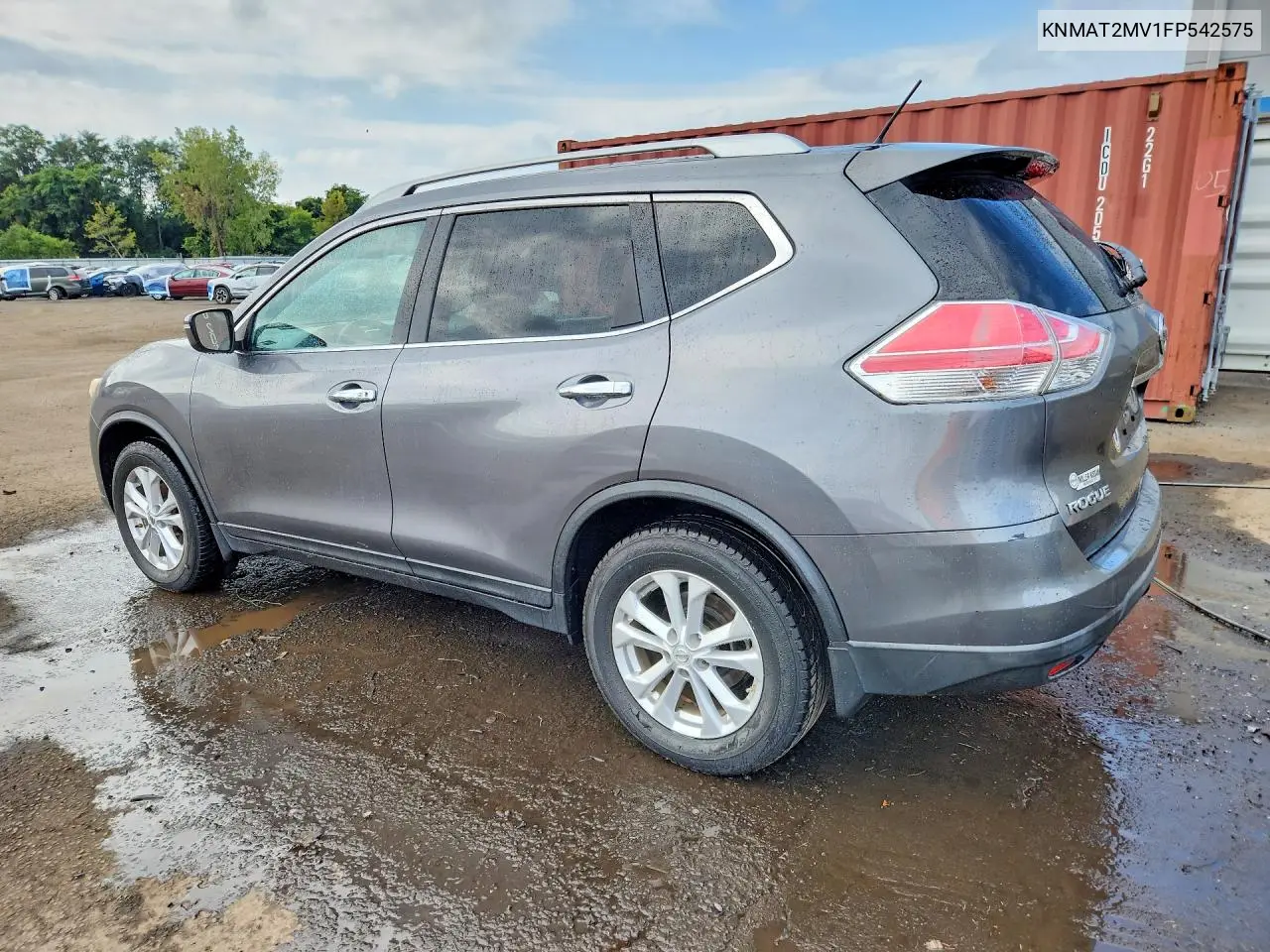 2015 NISSAN ROGUE VIN KNMAT2MV1FP542575 — фото 2