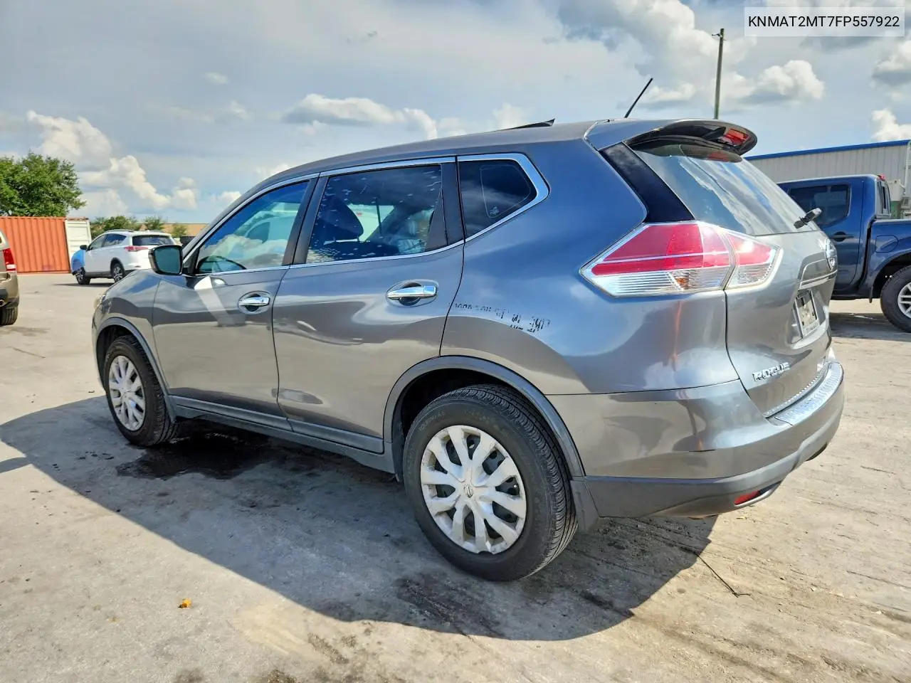 2015 NISSAN ROGUE VIN KNMAT2MT7FP557922 — фото 2
