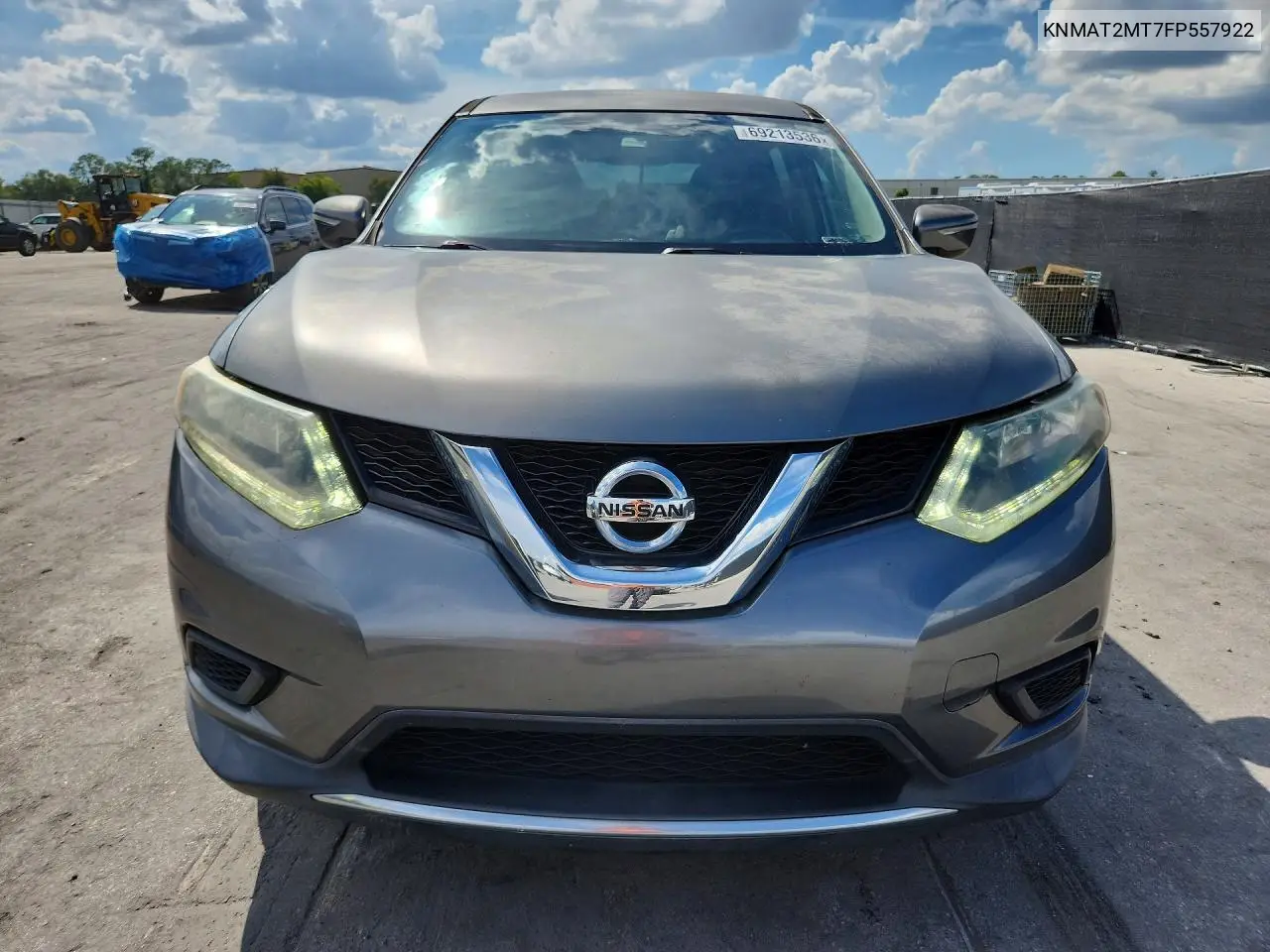 2015 NISSAN ROGUE VIN KNMAT2MT7FP557922 — фото 5