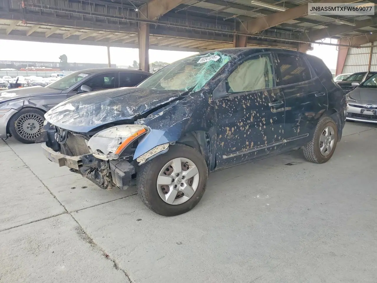 NISSAN ROGUE 2015, VIN JN8AS5MTXFW669077