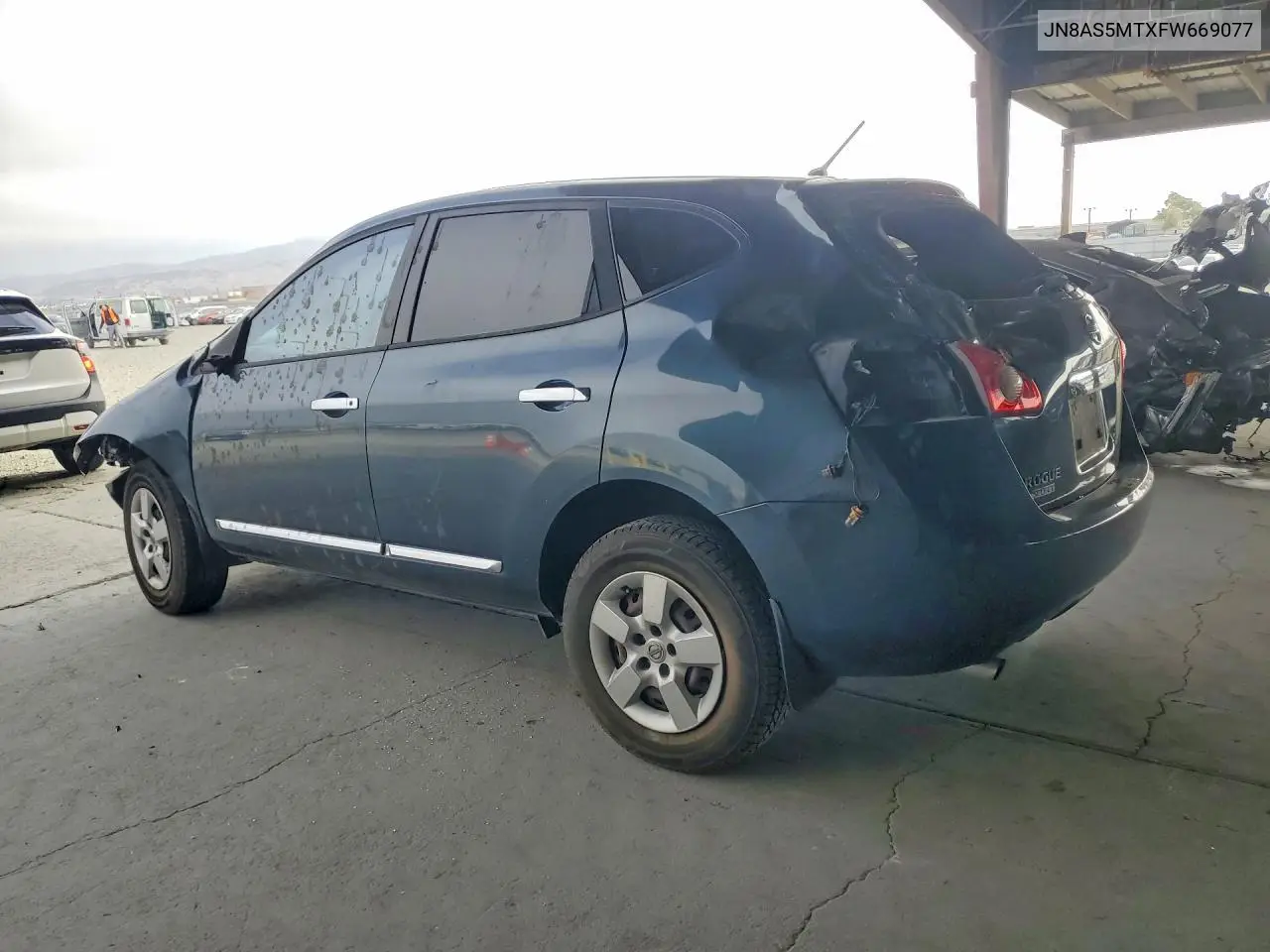 2015 NISSAN ROGUE VIN JN8AS5MTXFW669077 — фото 2