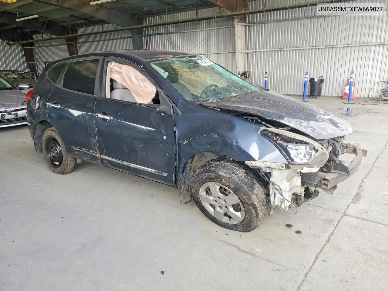 2015 NISSAN ROGUE VIN JN8AS5MTXFW669077 — фото 4