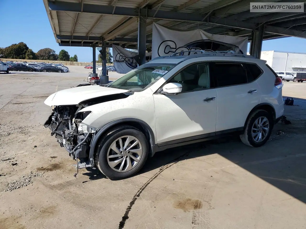 NISSAN ROGUE 2015, VIN 5N1AT2MV7FC760359