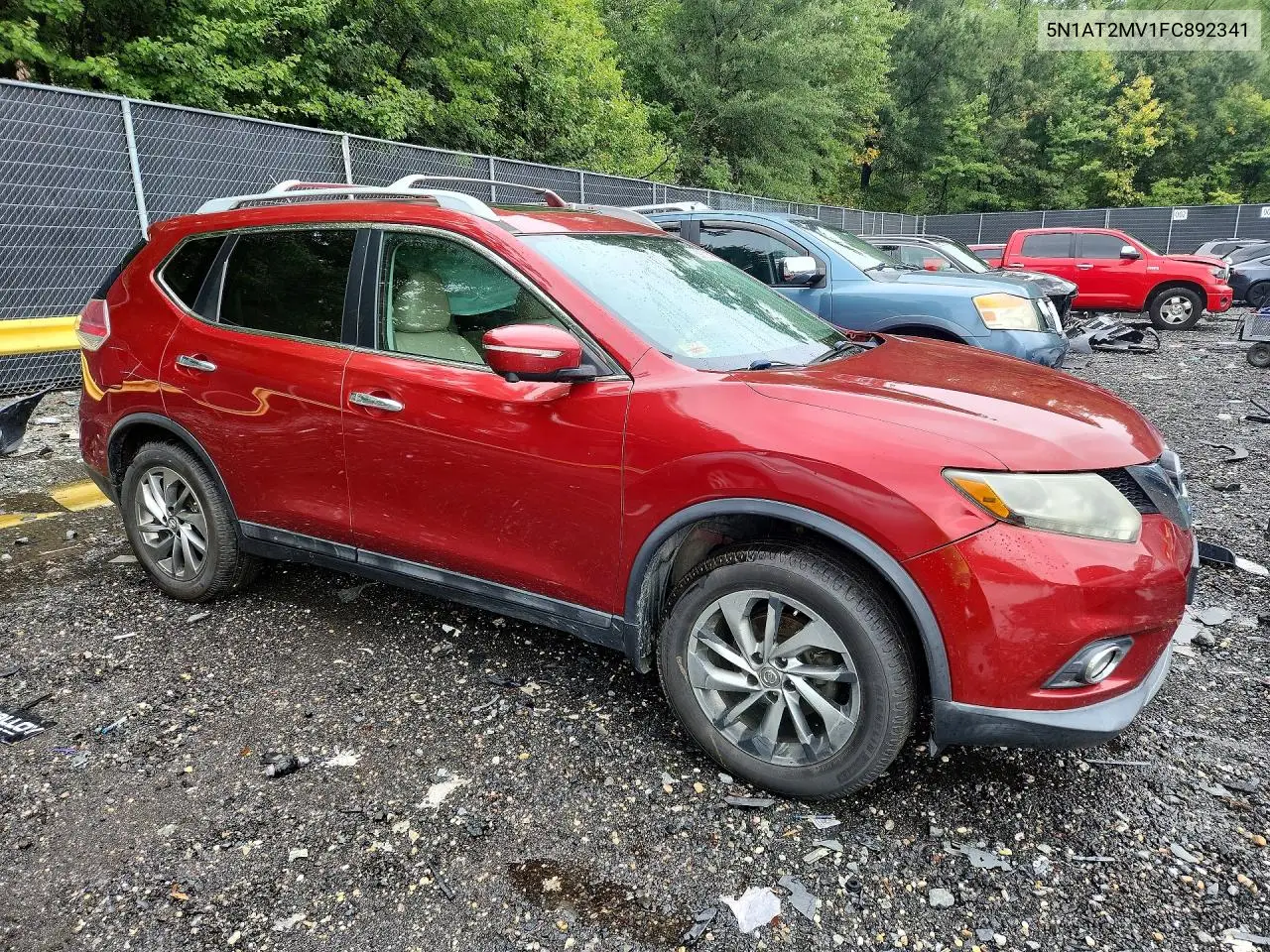 2015 NISSAN ROGUE VIN 5N1AT2MV1FC892341 — фото 4