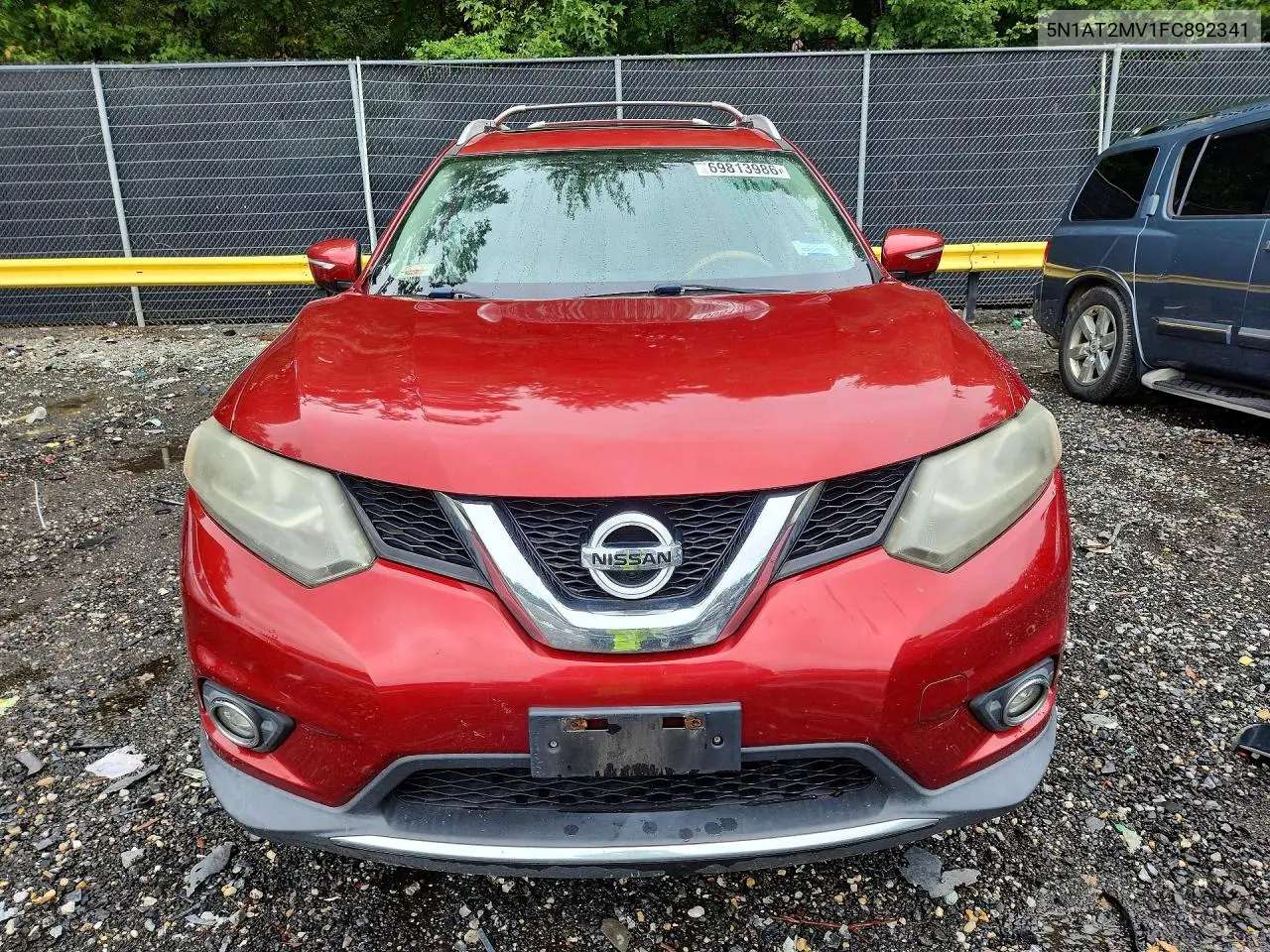 2015 NISSAN ROGUE VIN 5N1AT2MV1FC892341 — фото 5