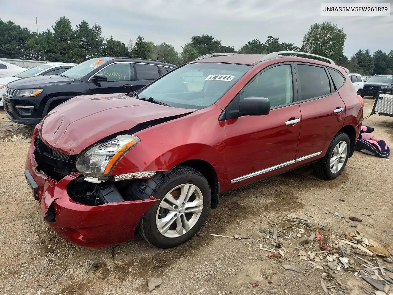 NISSAN ROGUE 2015, VIN JN8AS5MV5FW261829