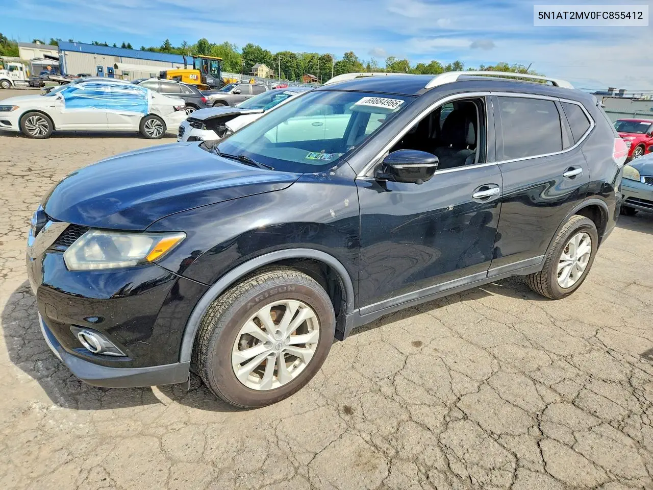 NISSAN ROGUE 2015, VIN 5N1AT2MV0FC855412