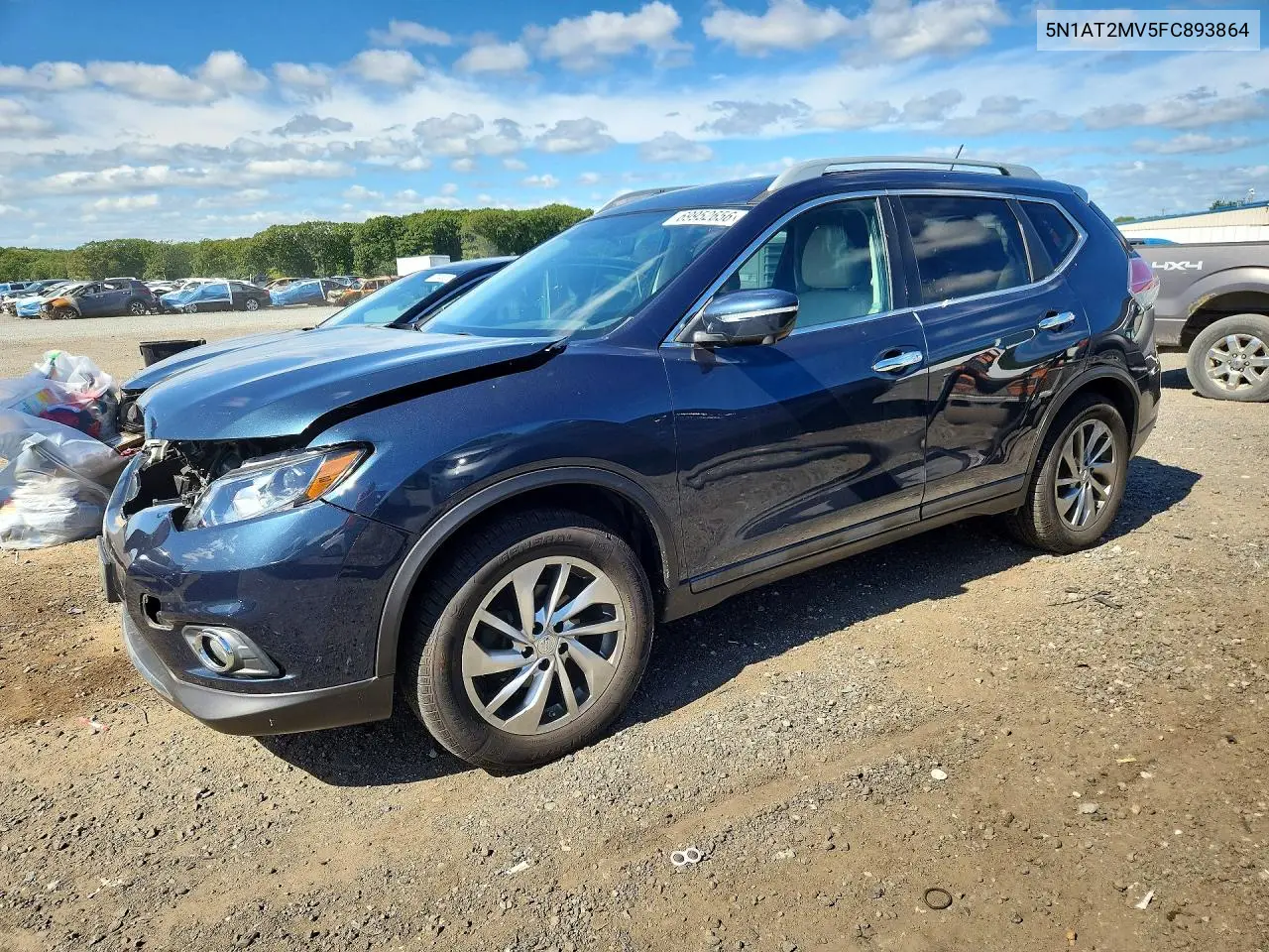 NISSAN ROGUE 2015, VIN 5N1AT2MV5FC893864