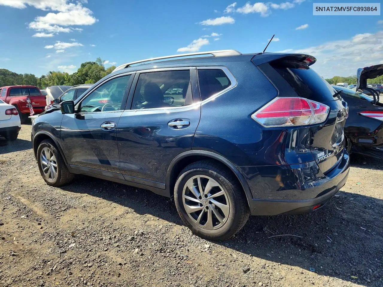 2015 NISSAN ROGUE VIN 5N1AT2MV5FC893864 — фото 2