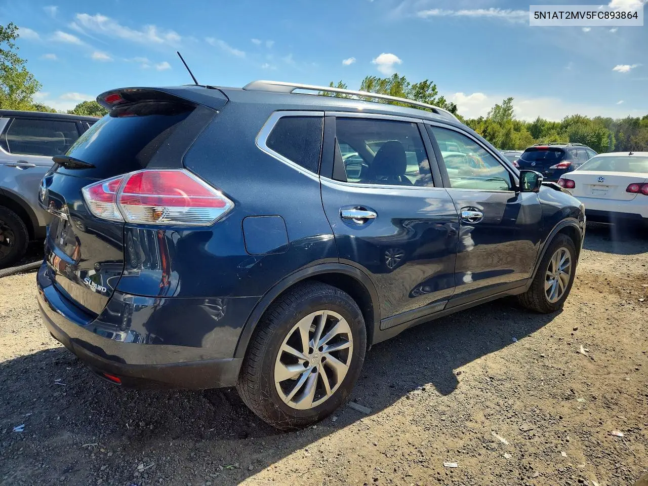 2015 NISSAN ROGUE VIN 5N1AT2MV5FC893864 — фото 3
