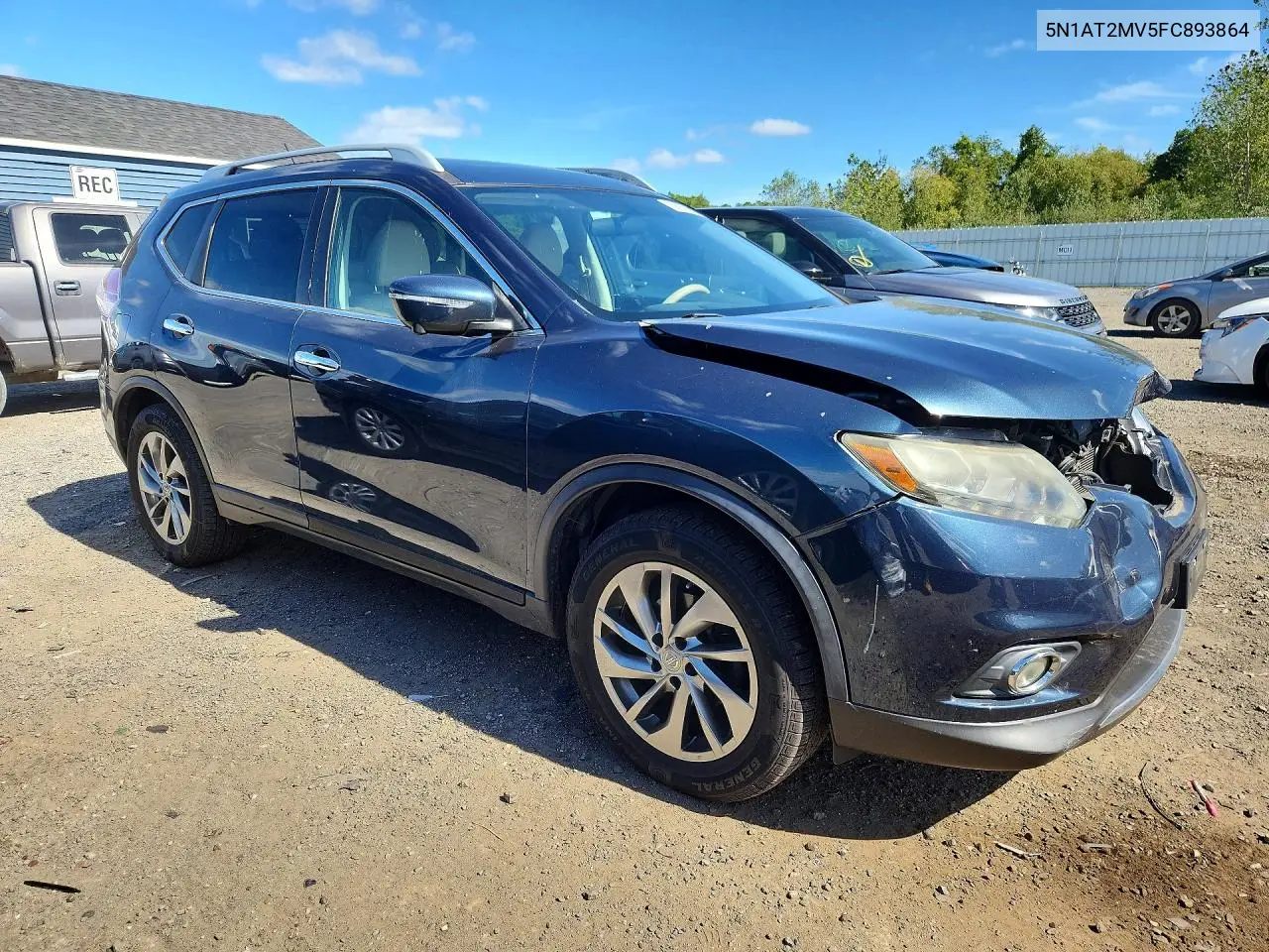 2015 NISSAN ROGUE VIN 5N1AT2MV5FC893864 — фото 4