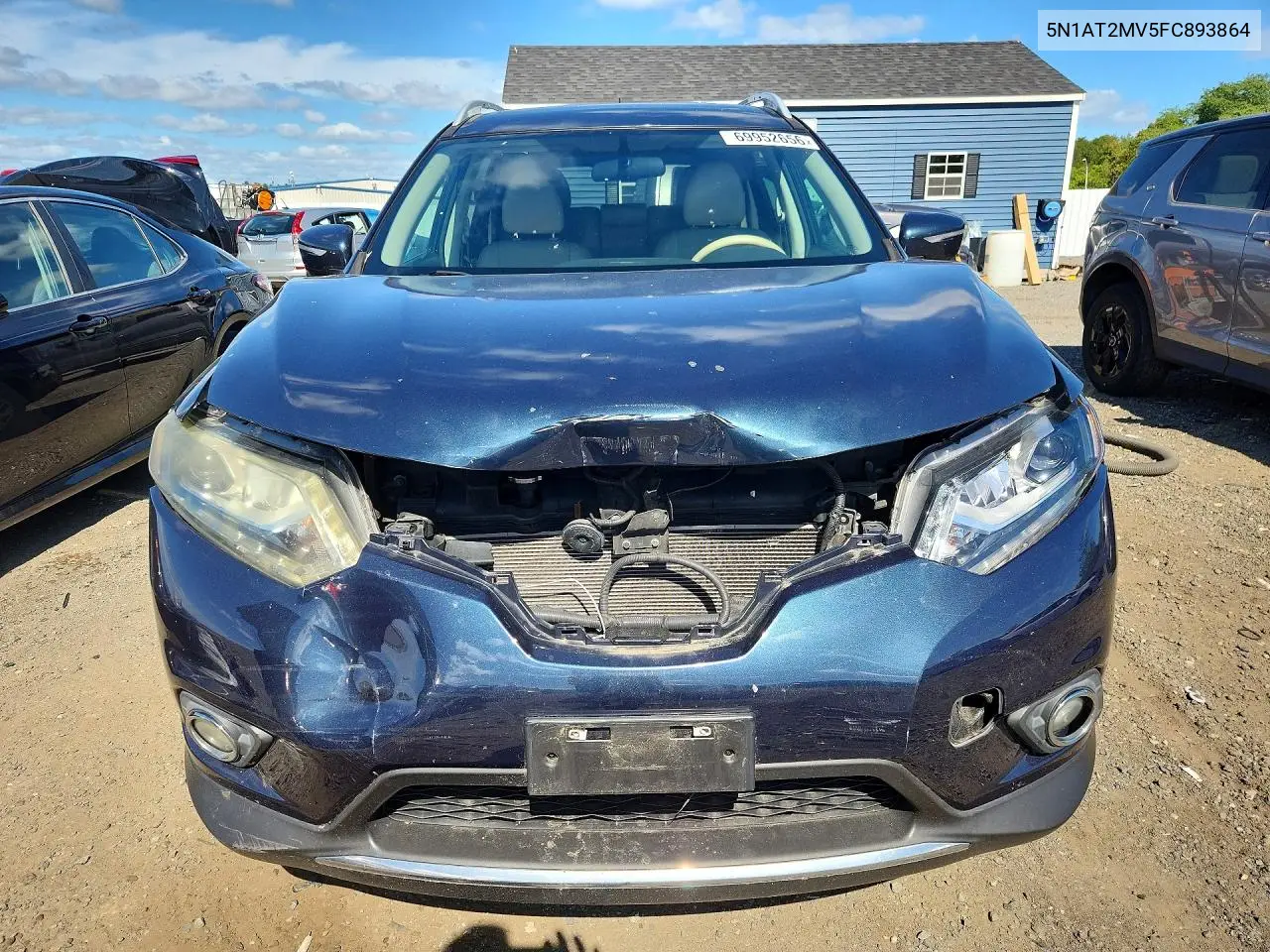 2015 NISSAN ROGUE VIN 5N1AT2MV5FC893864 — фото 5