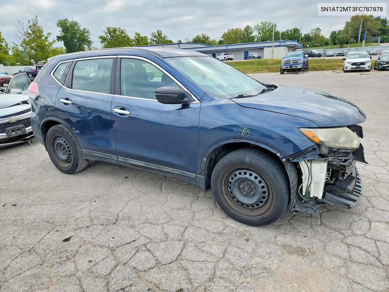 2015 NISSAN ROGUE VIN 5N1AT2MT3FC787878 — фото 4