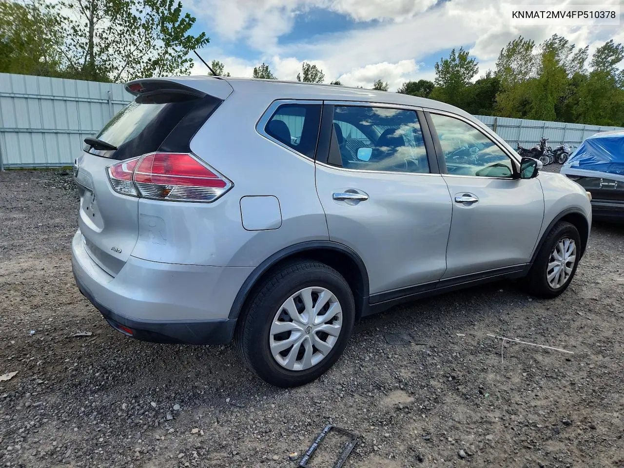 2015 NISSAN ROGUE VIN KNMAT2MV4FP510378 — фото 3