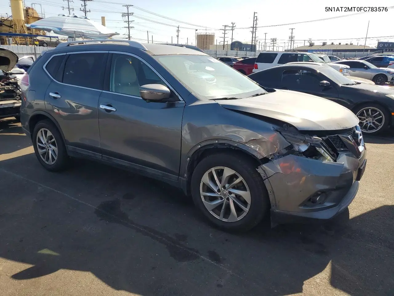 2015 NISSAN ROGUE VIN 5N1AT2MT0FC783576 — фото 4