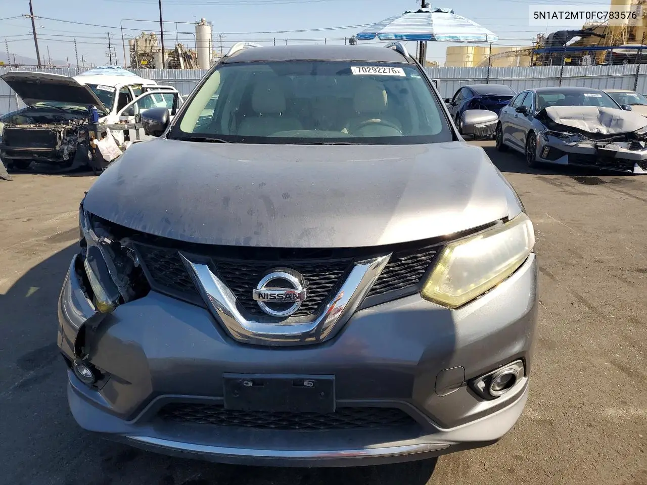 2015 NISSAN ROGUE VIN 5N1AT2MT0FC783576 — фото 5