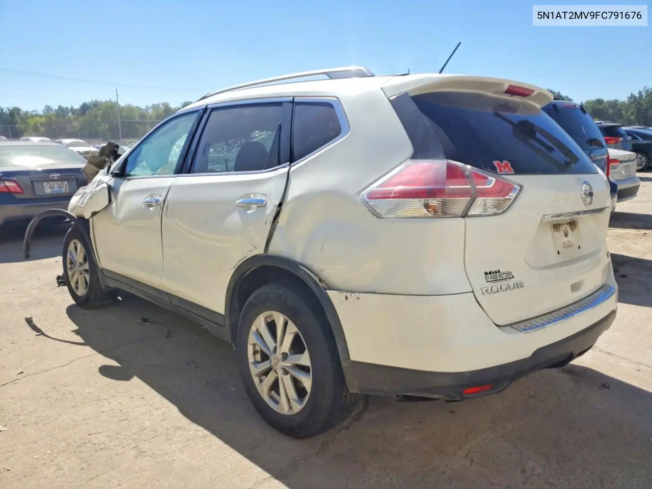 2015 NISSAN ROGUE VIN 5N1AT2MV9FC791676 — фото 2
