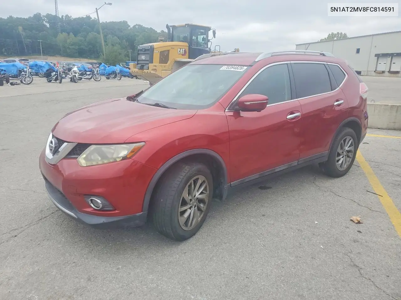 NISSAN ROGUE 2015, VIN 5N1AT2MV8FC814591