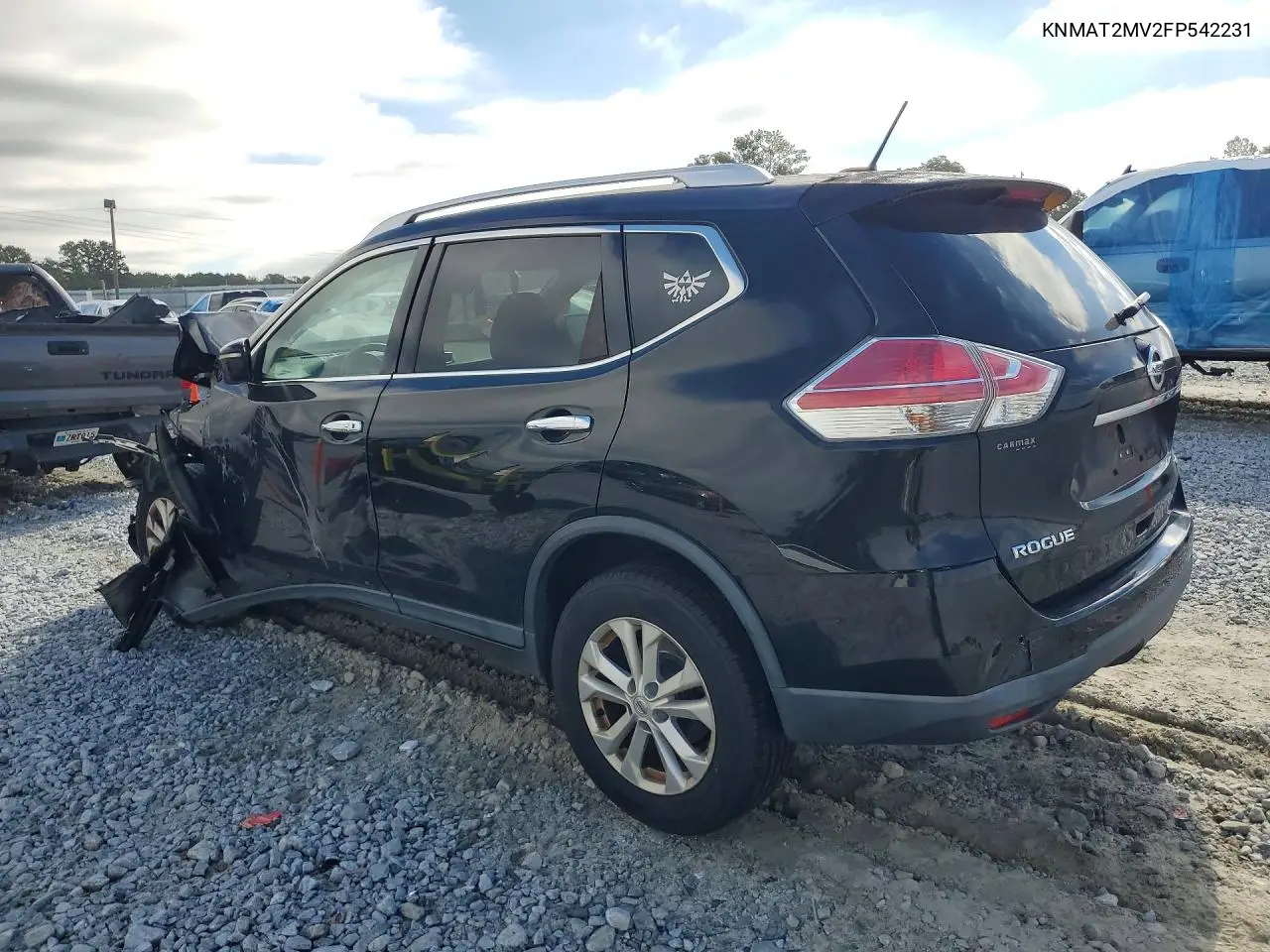 2015 NISSAN ROGUE VIN KNMAT2MV2FP542231 — фото 2